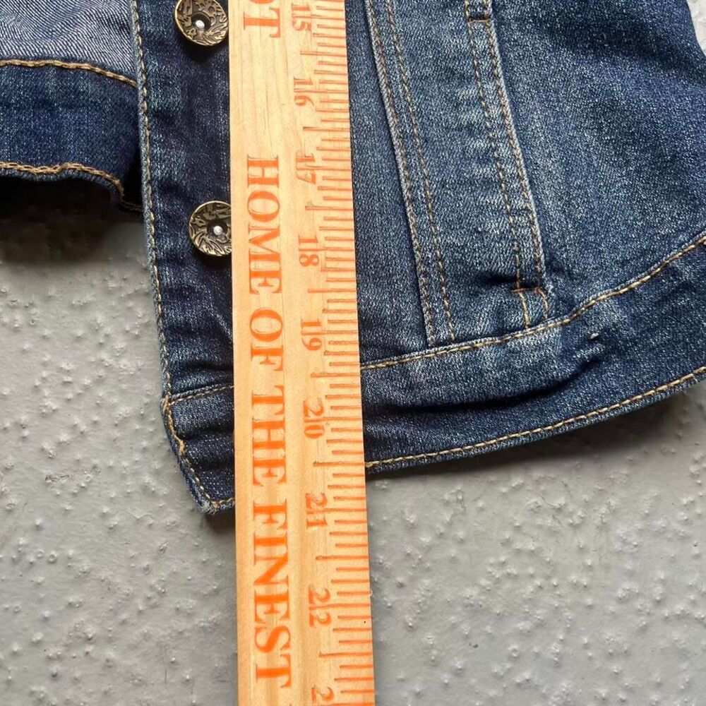 Y2K Vintage Button Up Denim‎ Vest Jean Vest - Picture 5 of 8